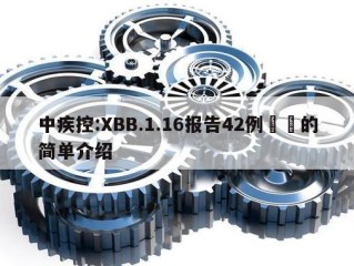 中疾控:XBB.1.16报告42例㊙️的简单介绍