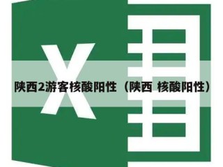 陕西2游客核酸阳性（陕西 核酸阳性）